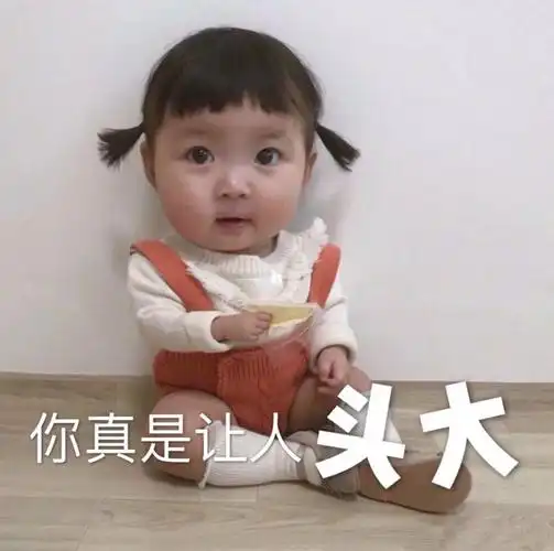 你真是让人头大萌娃罗熙表情包罗熙萌娃人头真是表情