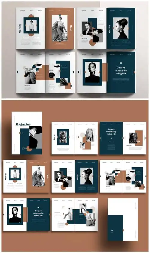 时尚杂志的图文排版没灵感?