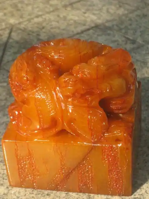 福寿田园藏:关于田黄石的红格红筋 - yyg1958 - yyg1958福寿田园藏田