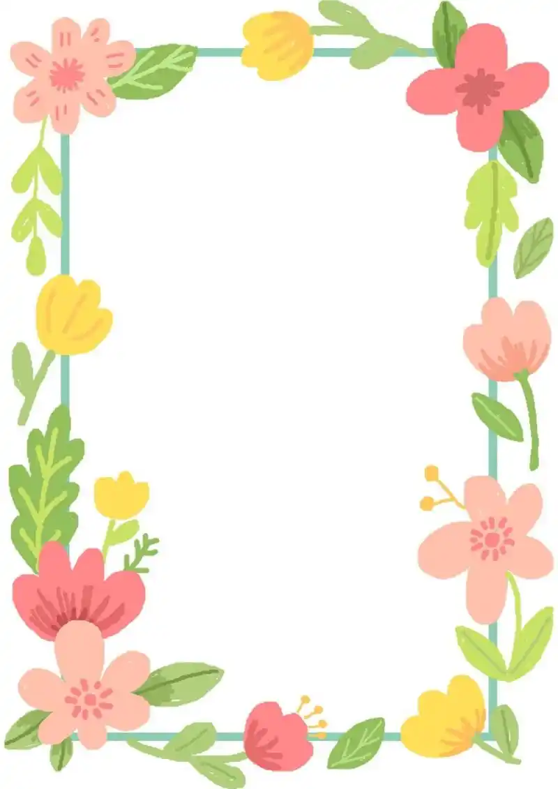 信纸/朋友圈底图/开满鲜花的信纸