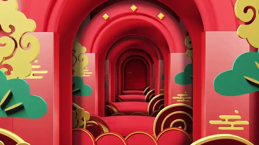 4k中国红喜庆通用背景_4096x2304_高清视频素材下载(编号:3458543)