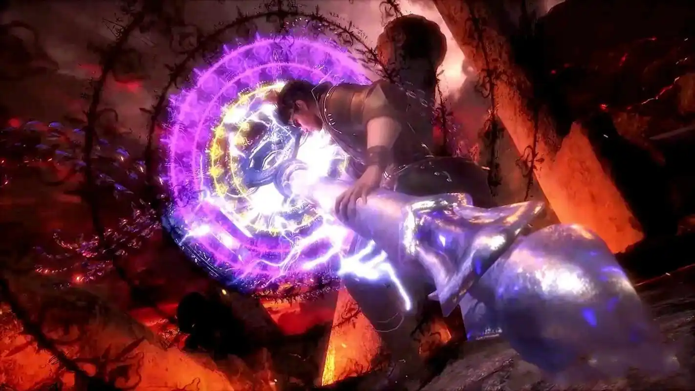 原创唐三昊天锤不加魂环有多弱?对比唐昊一目了然,"50米大锤"帅爆