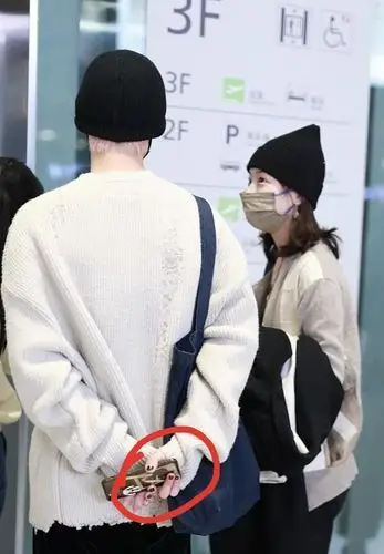 疑似恋爱?"乔英子"李庚希和男友人走机场,友人粉发美甲太抢眼