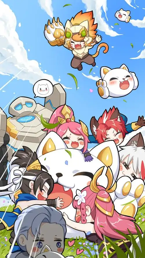 【王者荣耀】18年画的一些q版海报啥的_(:з」∠)