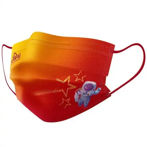 海氏海诺医用儿童口罩20只我爱中国航天创意国潮红色口罩器械