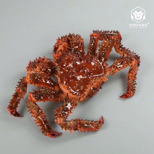 仿真花椒帝王蟹模型假海鲜水产大螃蟹皇帝蟹模具假长腿蟹样品道具