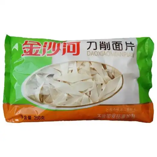 金沙河刀削面片250g*10袋整箱原味玉米荞麦面叶汤 原味面片250克*10袋
