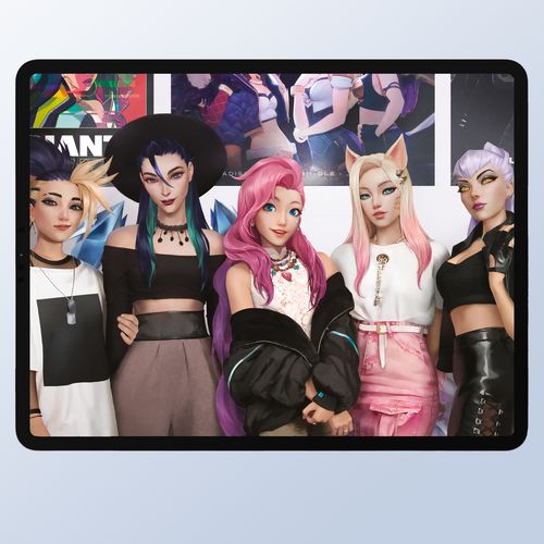 k/da平板壁纸4k超清ipad英雄联盟壁纸萨勒芬妮阿狸壁纸电子壁纸