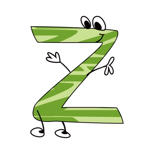 卡通英文字母字体z图片