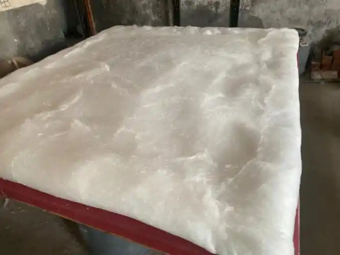 手工蚕丝被完成