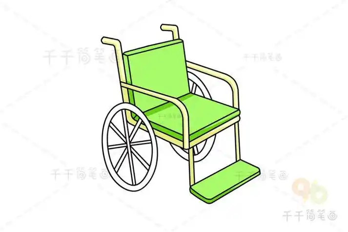 教你画轮椅简笔画