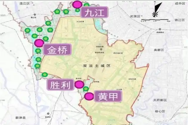 成都双流区的这个小镇,远期的地铁有两条线路