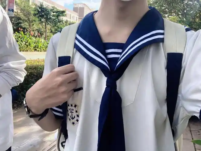 男孩子穿水手服也很可爱哇jk水手服水手服