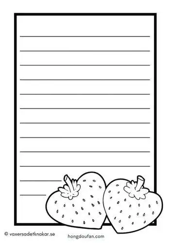 简笔画a4信纸打印