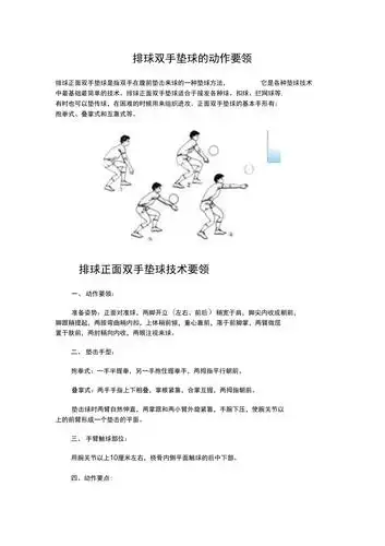 排球双手垫球的动作要领