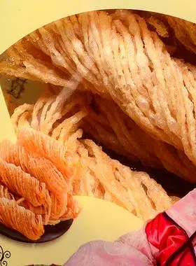 徐州特产非遗技艺传承蝴蝶金丝馓子