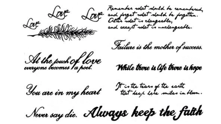 意好的英文短句纹身