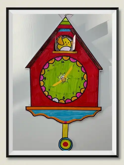 幼儿创意美术钟表