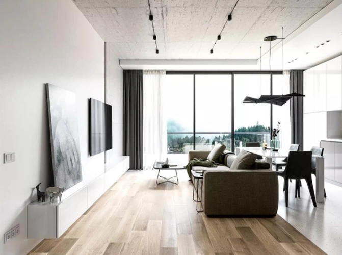 现代风格客厅飘窗装修效果图