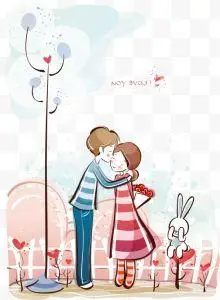 拥抱的卡通情侣图片免费下载-拥抱的卡通情侣素材-拥抱的卡通情侣png