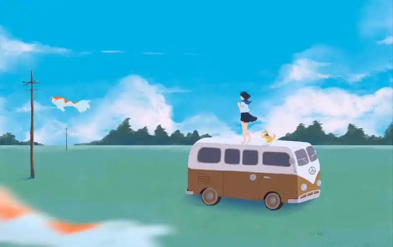 等风来|ipad procreate原创插画