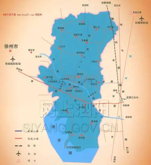 泗阳县域地图全图,泗阳县域地图高清版下载 - 8264户外8264.com