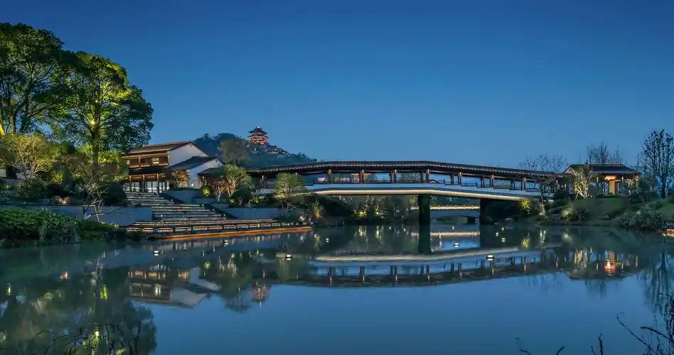 宜兴雅达阳羡溪山小镇中心照明设计项目2021神灯奖申报工程