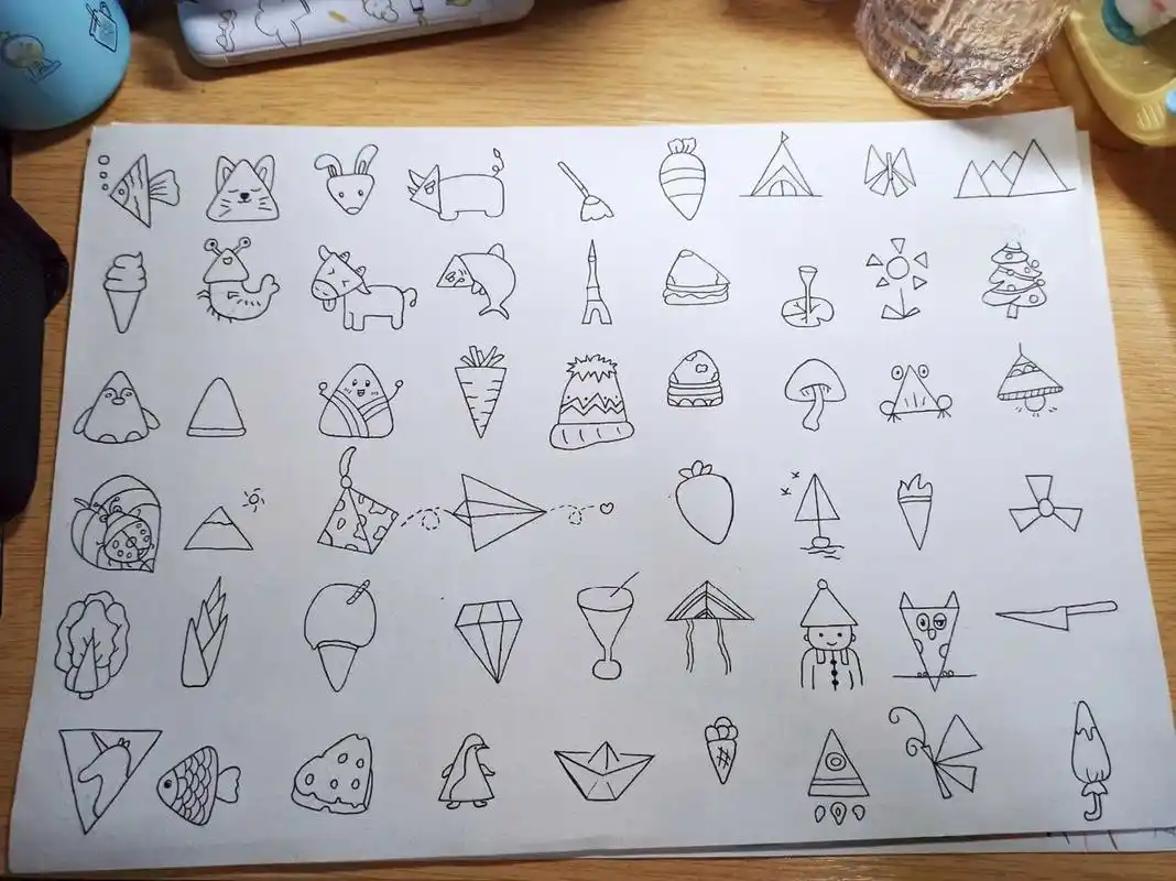 简笔画|三角形 你的喜怒哀乐  我都想参与