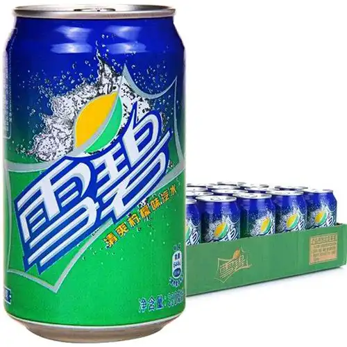 可口可乐雪碧碳酸饮料清爽柠檬味汽水易拉罐330ml24听整箱装