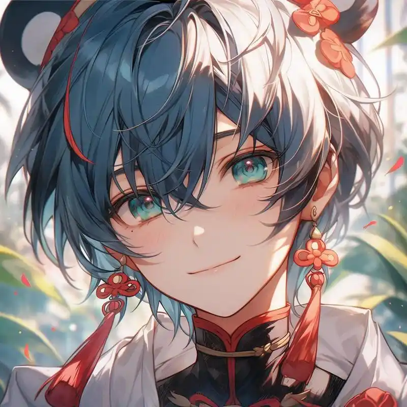 男生头像 | 第十三期 蓝发系列 梦幻纯青 酷 犹如蓝色的微风,轻盈而