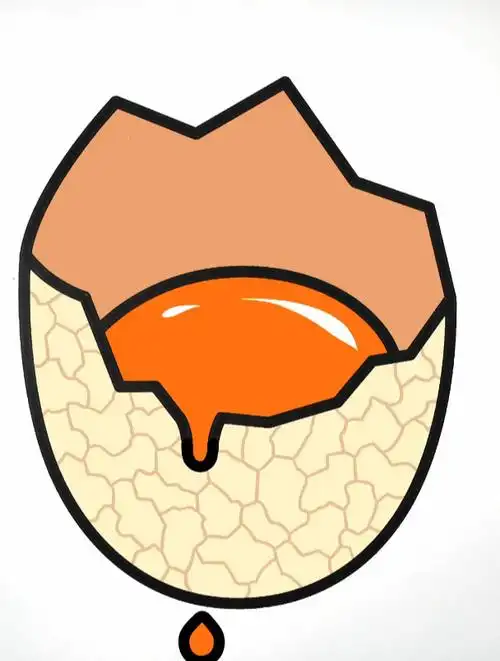 破壳的鸡蛋 创意解压简笔画填色 强迫症 声控 解压 涂色