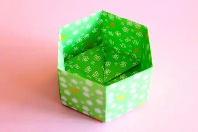 折纸"六角盒"教程,装满宝贝!