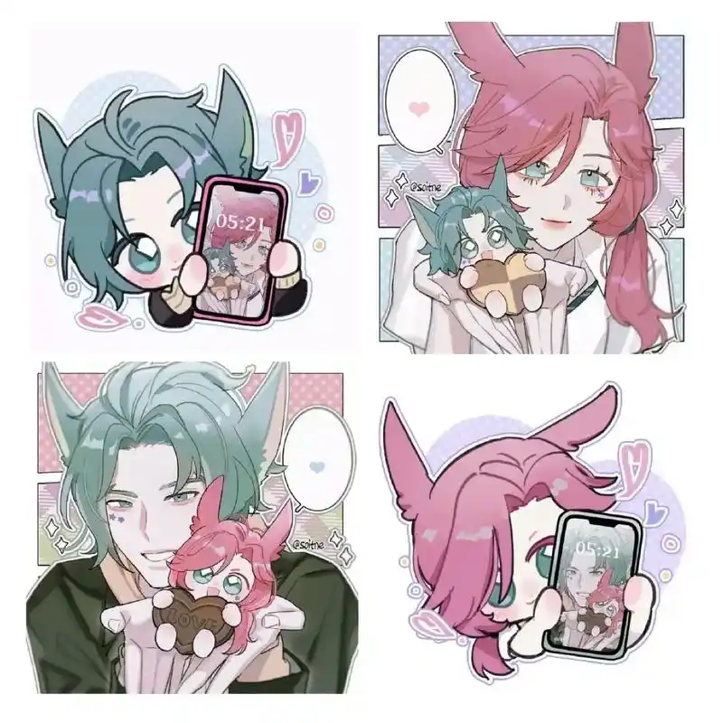 画了霞和洛捏.#lol #情侣头像 - 抖音