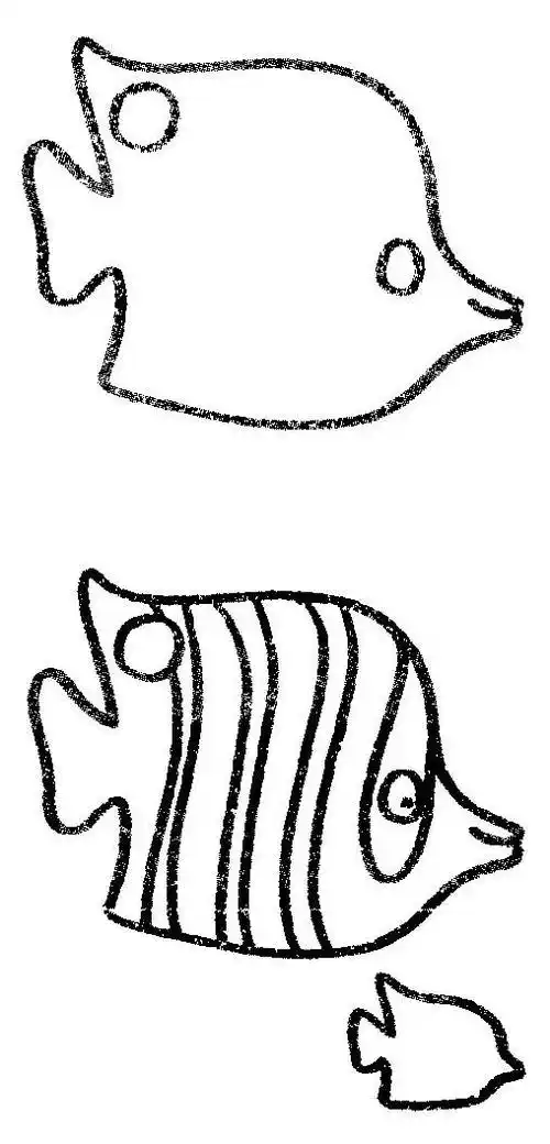 简笔画鱼 简笔画鱼海底世界