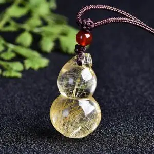 水晶葫芦吊坠女款图片