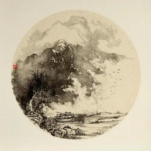 画小品集锦画家潘敏一一写意山水画小品小品不小天地大青岛平度画家