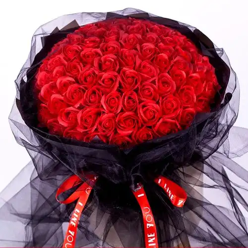 99朵玫瑰花生日礼物女生送给老婆女友520情人节求婚创意走心礼品