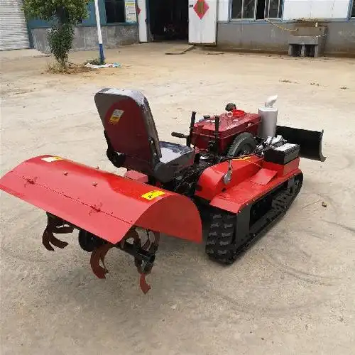 履带自走式旱地水田打田机多功能园林开垦管理设备