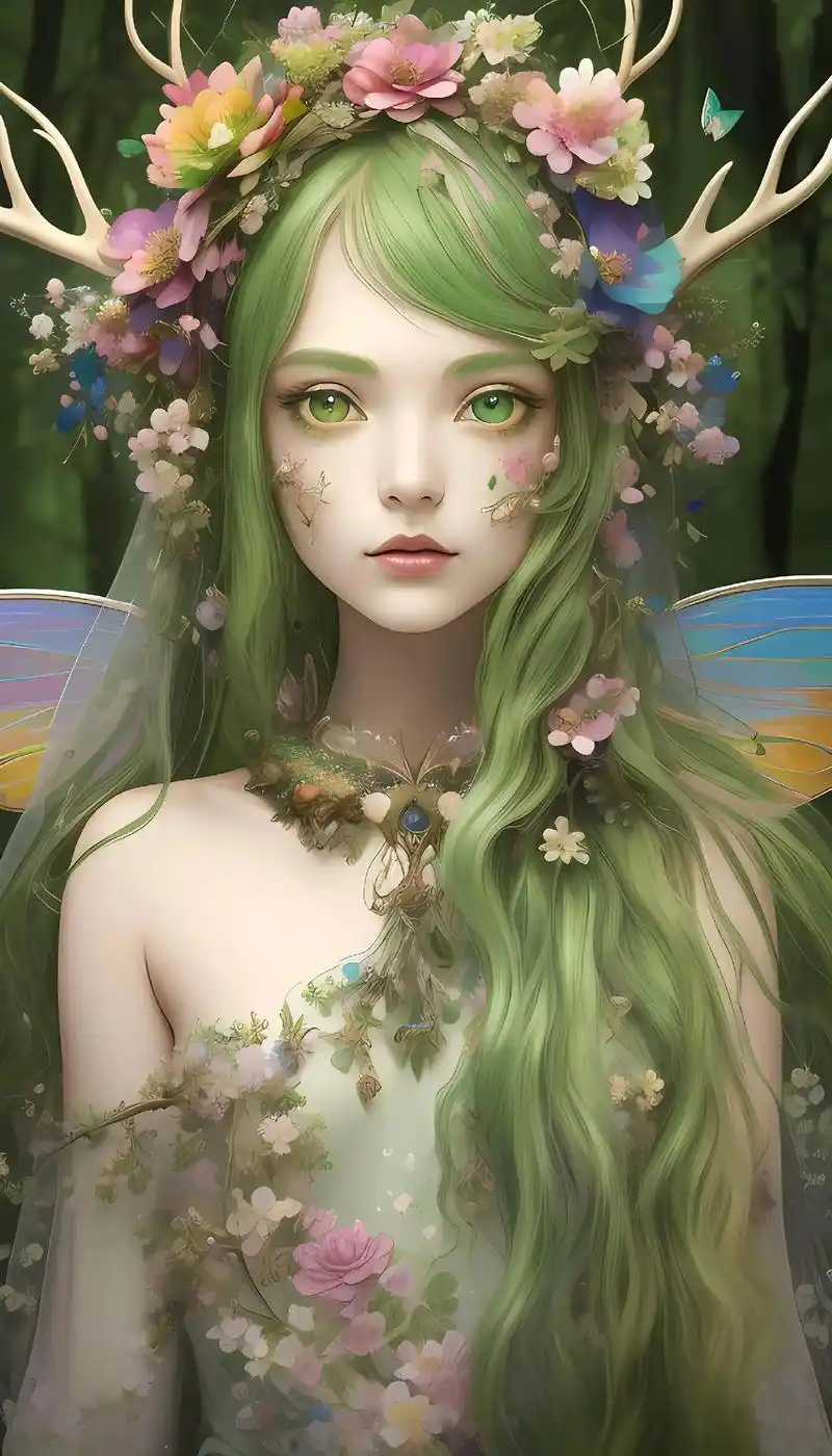 鹿角-女孩儿#二次元 #动漫美图 #绝美壁纸 #好看的小姐姐 - 抖音