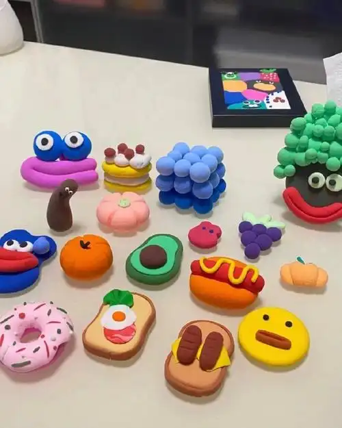 好看且简单易做的粘土手工#超轻粘土