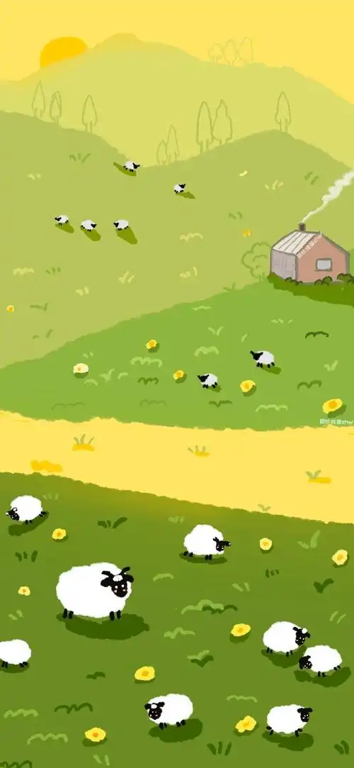 三组小羊羊壁纸 超可爱