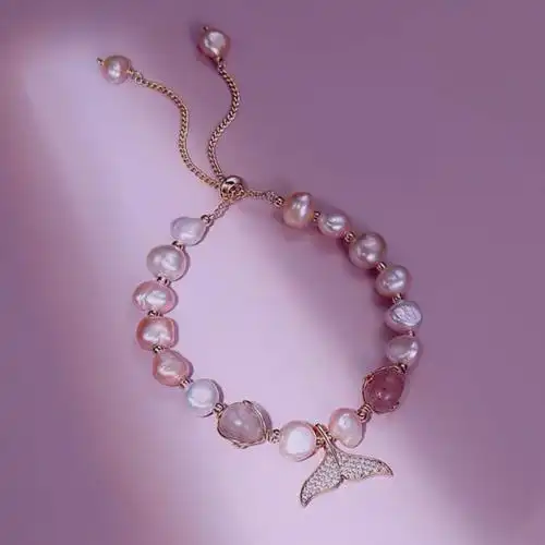 手链缪斯家异形珍珠ins小众设计韩版个性个性鱼手链