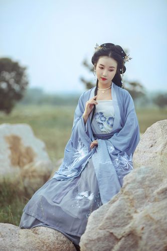 【昙月引蚺】美人妆原创汉服女对襟一片式齐腰襦裙大袖衫六米摆