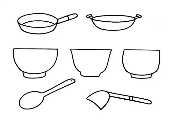器物儿童简笔画