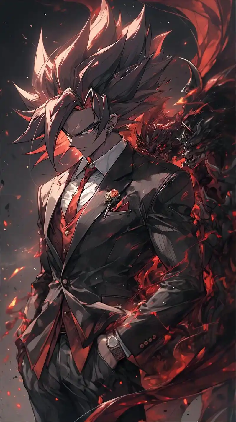 手机墙纸 #动漫 #二次元 #超级赛亚人 西装暴徒. - 抖音