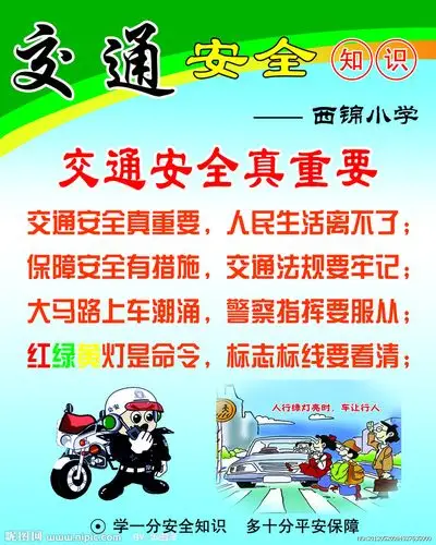 小学生安全知识矢量图__展板模板_广告设计_矢量图