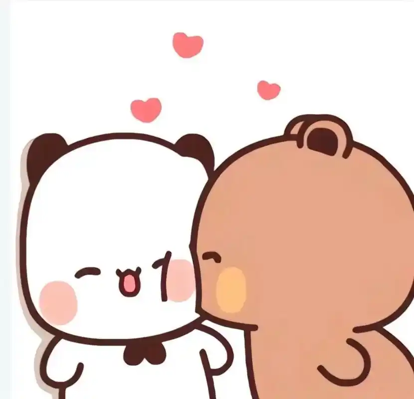 俩小熊亲亲太可爱啦!#布布一二 #布布一二表情包 #布布一二