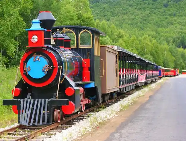 观光小火车入驻五营国家森林公园!