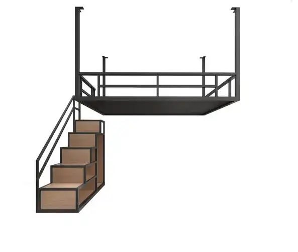 小户户型公寓省空间悬挂式铁艺吊床阁楼复式二楼铁艺