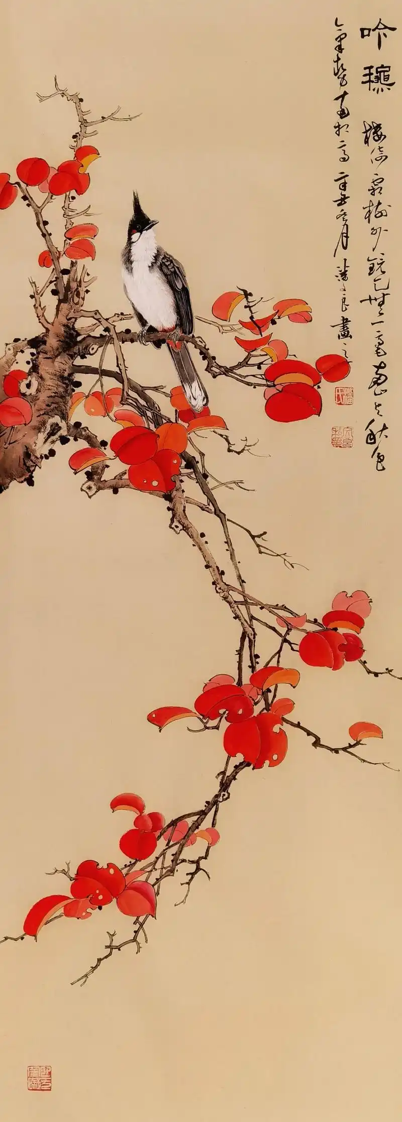 潘文良诗书画三绝,写意花鸟画作品集